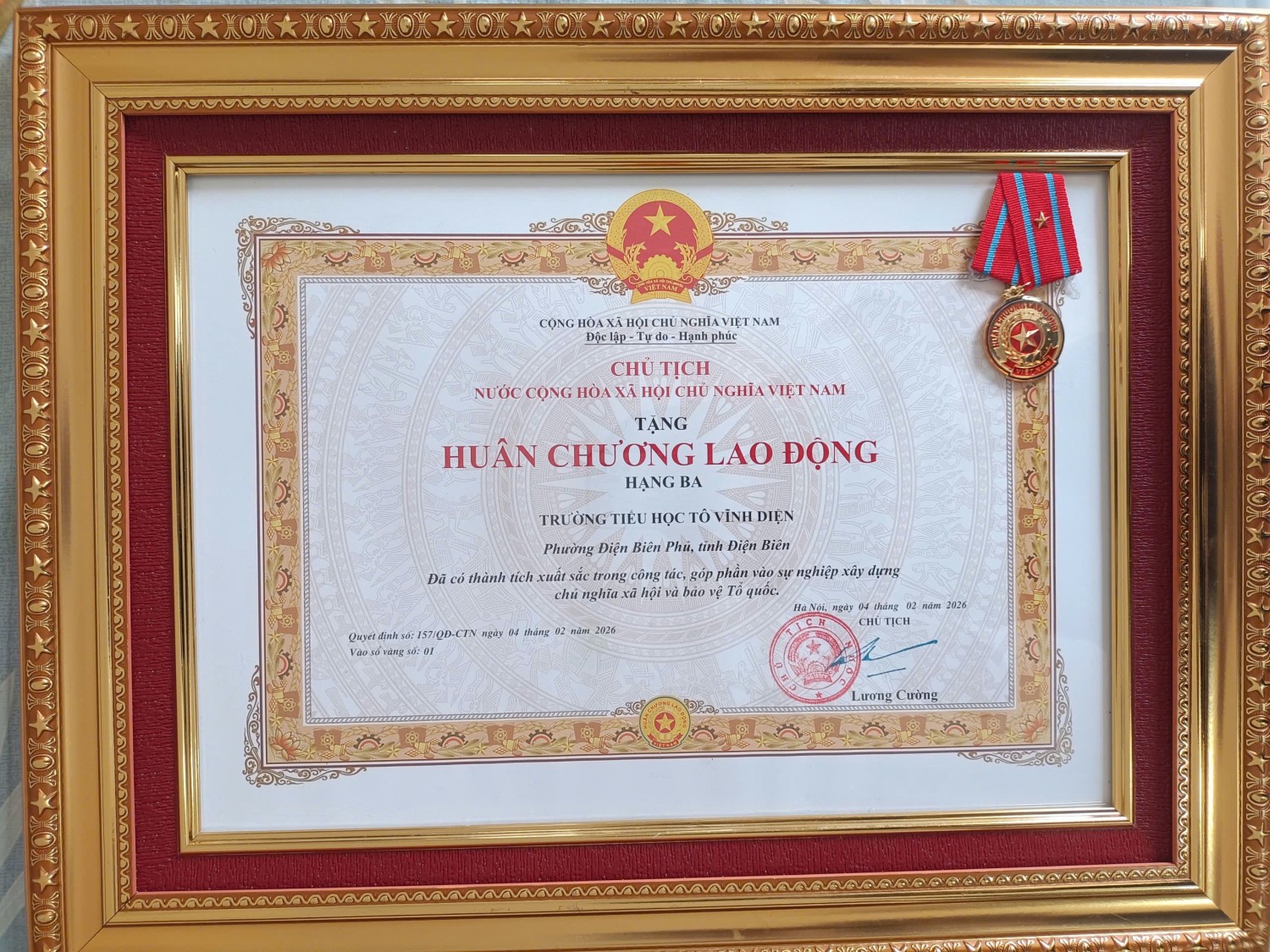 Hội nghị Tổng kết năm học 2025-2026, triển khai năm học 2026-2027 và sơ kết 01 năm thực hiện NQ số 71/-NQ/TW về đột phá phát triển Giáo dục Phường Điện Biên Phủ.